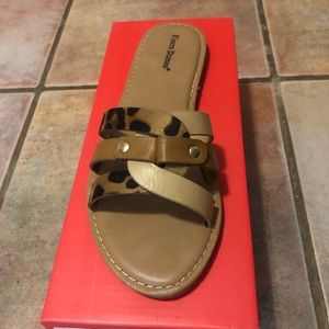 Pierre Dumas Cheetah Print Sandals